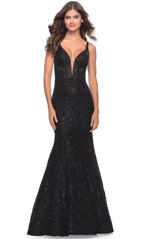 Simple Casual Feeling Simple Casual Feeling La Femme 31524 - Trumpet Gown