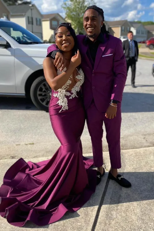 Romantic Lace Skirt Romantic Lace Skirt Purple Sleeveless Mermaid Black Girl Long Prom Dress with Beadings, DP2650 Romantic Lace Skirt Romantic Lace Skirt Purple Sleeveless Mermaid Black Girl Long Prom Dress with Beadings, DP2650