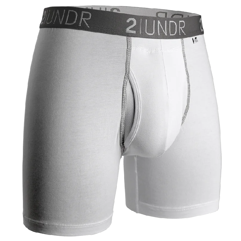 Street Casual Chic Street Casual Chic 2UNDR Swing Shift 6" Boxer Brief 2U01BB.022 White/Grey Street Casual Chic Street Casual Chic 2UNDR Swing Shift 6" Boxer Brief 2U01BB.022 White/Grey