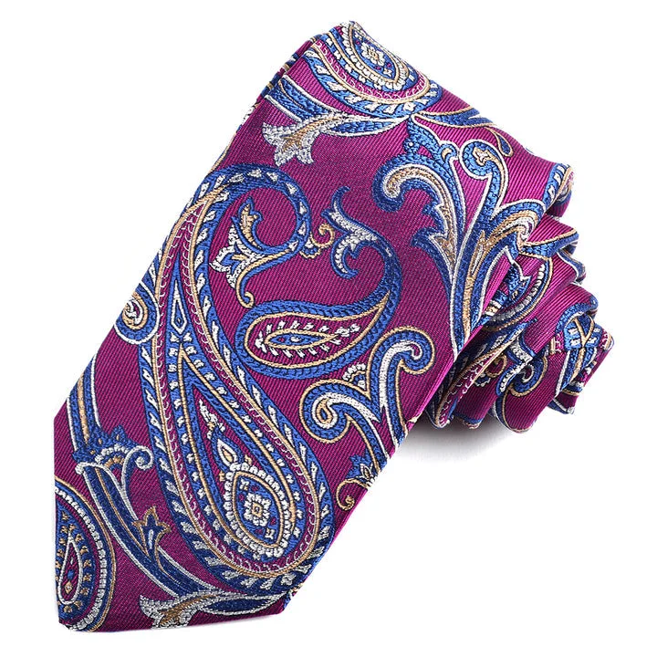 Distinctive Personality Distinctive Personality Christian Paul by Sidonio's Silk Woven Jacquard Tear Drop Paisley Neck Tie G20939 Distinctive Personality Distinctive Personality Christian Paul by Sidonio's Silk Woven Jacquard Tear Drop Paisley Neck Tie G20939