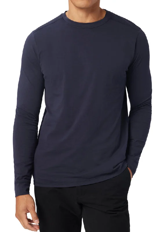 Effortless Vintage Look Effortless Vintage Look Long Sleeve Crewneck Tee In Premium Cotton Jersey G3681 Effortless Vintage Look Effortless Vintage Look Long Sleeve Crewneck Tee In Premium Cotton Jersey G3681