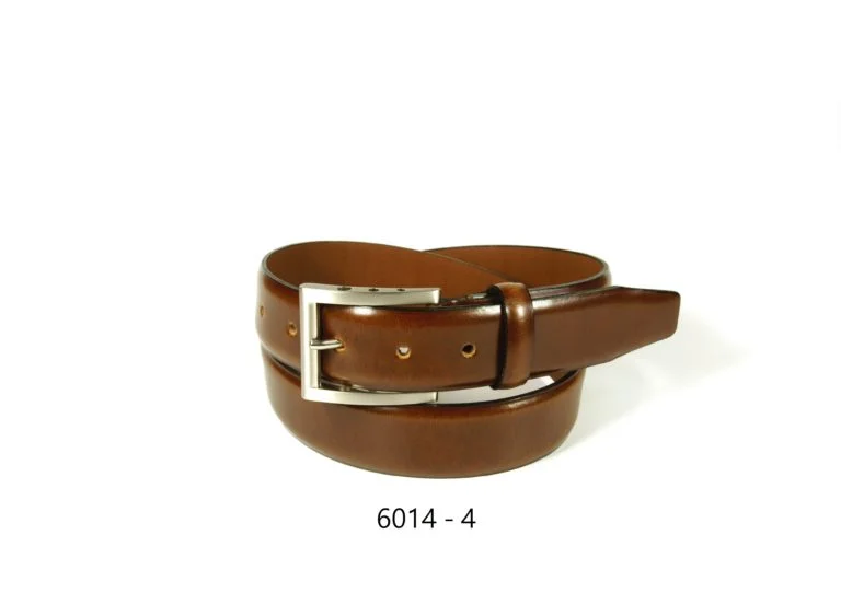 Simple Cotton Style Simple Cotton Style Leather belt with Nickle finished buckle Tan 6014-4 Simple Cotton Style Simple Cotton Style Leather belt with Nickle finished buckle Tan 6014-4