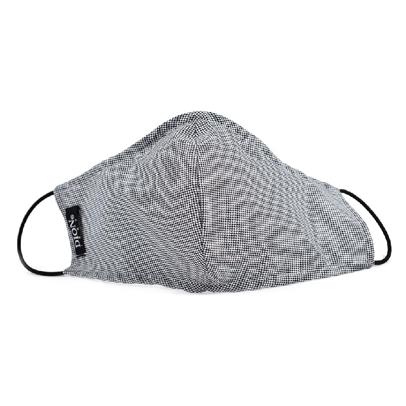 Leisure Time Leisure Time Non-Medical Cotton Face Mask C19-MSK_091Silver /Black